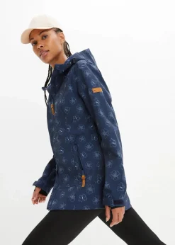 Damen bonprix Bekleidung·Hosen|Jacken & Mäntel|Wasserabweisende Softshelljacke mit Blumenmuster