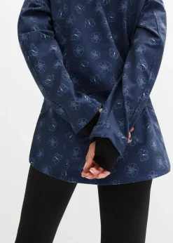 Damen bonprix Bekleidung·Hosen|Jacken & Mäntel|Wasserabweisende Softshelljacke mit Blumenmuster