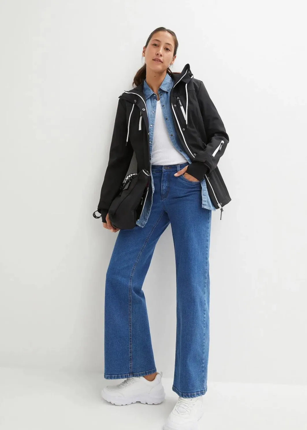 wasserabweisende Softshelljacke Damen Nachhaltigere Materialien|Jacken & Mäntel