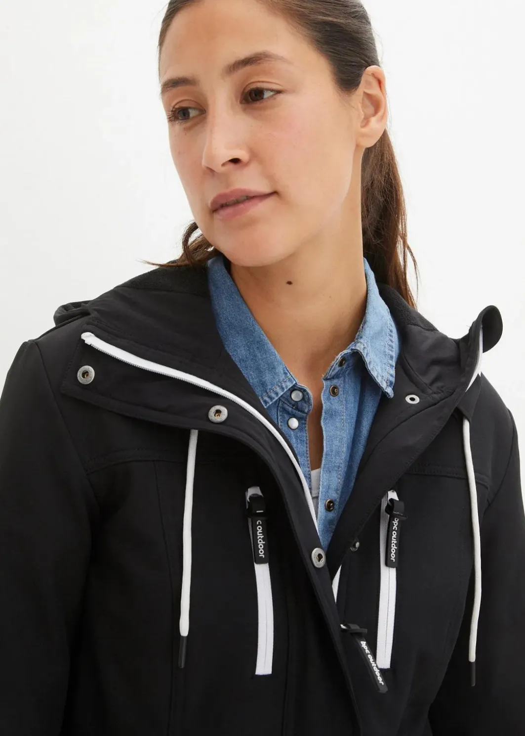 wasserabweisende Softshelljacke Damen Nachhaltigere Materialien|Jacken & Mäntel