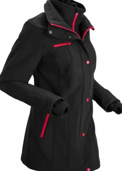 Outlet wasserabweisende Stretch-Softshell-Longjacke Damen Bekleidung·Hosen|Jacken & Mäntel