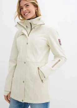 Clearance wasserabweisende Stretch-Softshell-Longjacke Damen Jacken & Mäntel|Bekleidung·Hosen