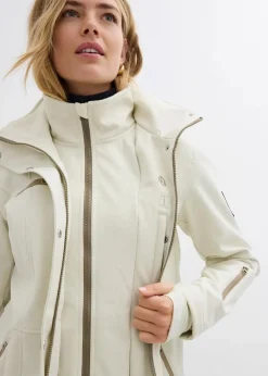 Clearance wasserabweisende Stretch-Softshell-Longjacke Damen Jacken & Mäntel|Bekleidung·Hosen