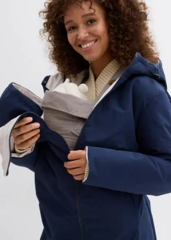 Damen bonprix Bekleidung·Blazer|Umstandsmode|Wasserabweisender 6-in-1 Wende-Umstandsmantel mit Trage- und Schwangerschftseinsatz