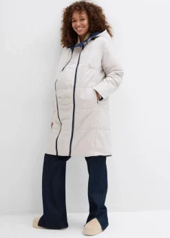 Damen bonprix Bekleidung·Blazer|Umstandsmode|Wasserabweisender 6-in-1 Wende-Umstandsmantel mit Trage- und Schwangerschftseinsatz