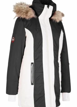 Hot wasserabweisender Outdoor-Kurzmantel mit Fellimitat Damen Jacken & Mäntel|Bekleidung·Hosen