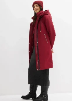 Damen bonprix Bekleidung·Hosen|Jacken & Mäntel|wasserabweisender Outdoor-Mantel, 2in1 Optik