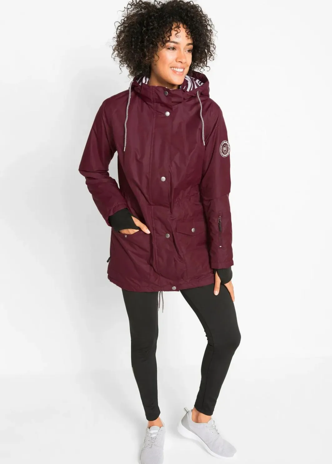 Damen bonprix Nachhaltigere Materialien|Jacken & Mäntel|wasserdichte Funktions-Übergangsjacke