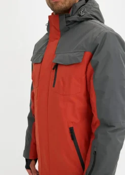 Herren bonprix Jacken & Mäntel|Outdoorbekleidung|wasserdichte Funktionsjacke mit abnehmbarer Kapuze