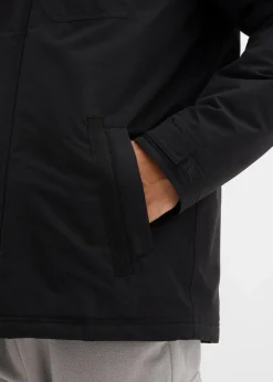 Outlet Wasserdichte Funktionsjacke mit Roll-in-Kapuze und Schulterklappen Herren Große Größen|Jacken & Mäntel