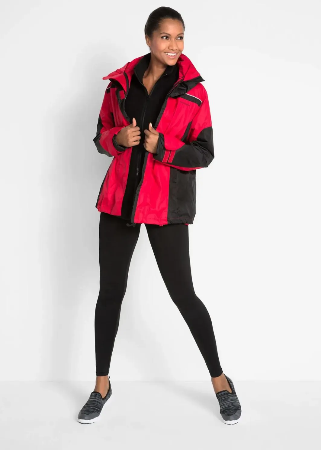Damen bonprix Bekleidung·Hosen|Jacken & Mäntel|wasserdichte Funktionsjacke