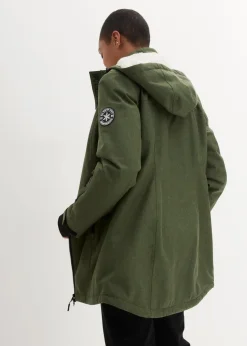 wasserdichte Funktions-Outdoor-Longjacke mit Teddyfleece Damen Jacken & Mäntel|Bekleidung·Hosen