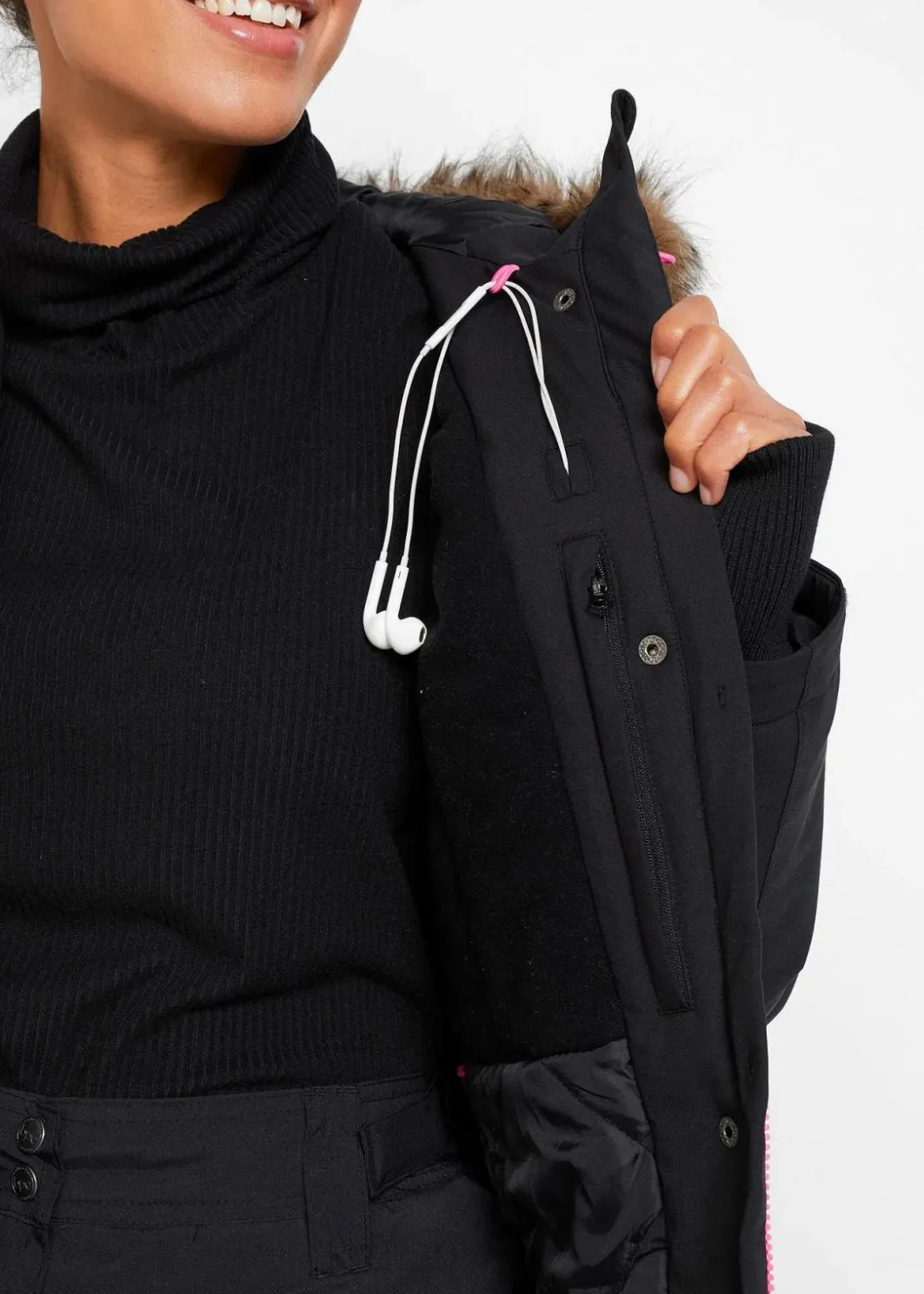 Damen bonprix Bekleidung·Hosen|Nachhaltigere Materialien|wasserdichte Funktions-Parka