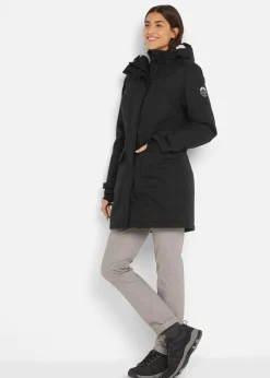Outlet wasserdichte Funktions-Parka mit Teddyfleece in der Kapuze Damen Bekleidung·Hosen|Jacken & Mäntel