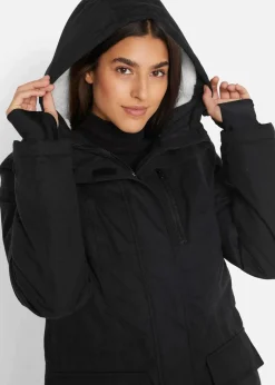 Outlet wasserdichte Funktions-Parka mit Teddyfleece in der Kapuze Damen Bekleidung·Hosen|Jacken & Mäntel