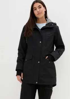Best wasserdichte 3in1 Longjacke mit praktischen Taschen Damen Bekleidung·Hosen|Thermobekleidung