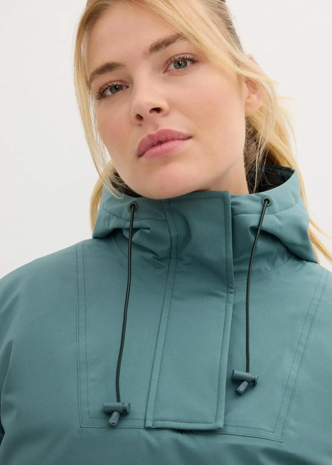 Damen bonprix Bekleidung·Jumpsuits|Bekleidung·Sweat|wasserdichte Ski Funktions-Schlupfjacke mit Fleece-Futter