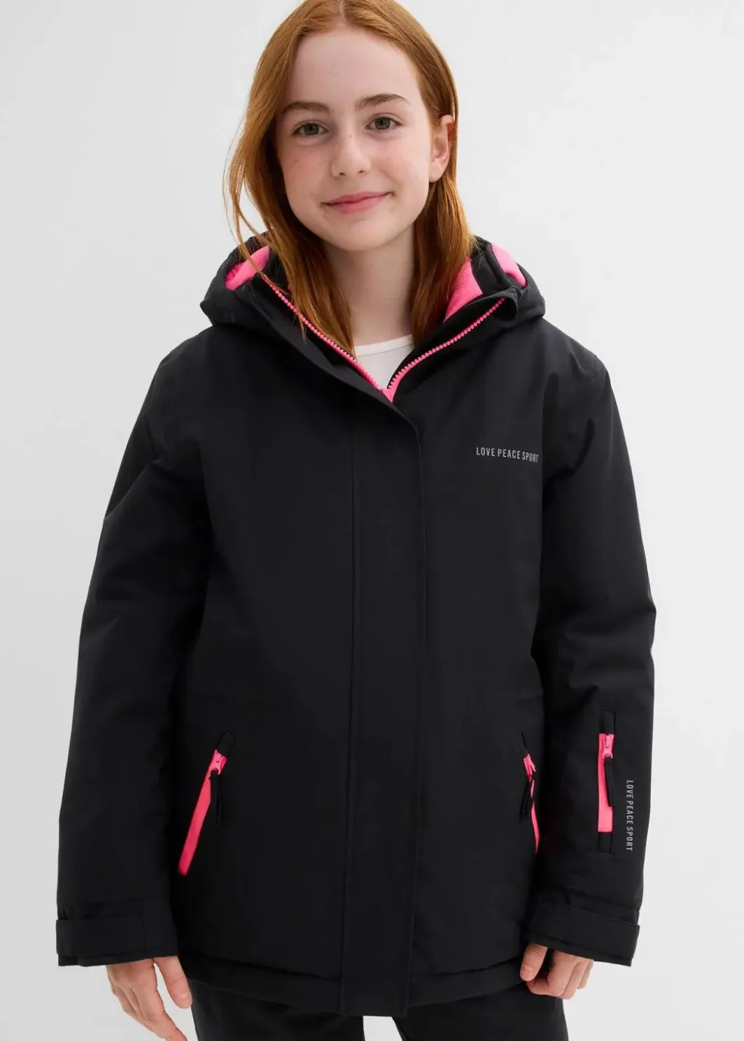 Kinder bonprix Mädchen 9-16 Jahre·Jacken & Outdoor|Wasserdichte Skijacke mit sportiven Details