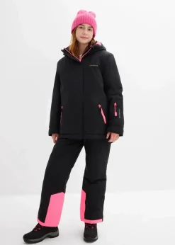 Kinder bonprix Mädchen 9-16 Jahre·Jacken & Outdoor|Wasserdichte Skijacke mit sportiven Details