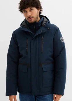Outlet wasserdichte Winter-Funktionsjacke mit Windfang Herren Große Größen|Outdoorbekleidung
