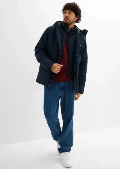Outlet wasserdichte Winter-Funktionsjacke mit Windfang Herren Große Größen|Outdoorbekleidung