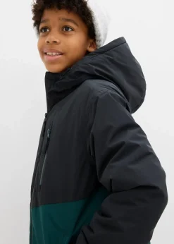 Kinder bonprix Jungen 2-8 Jahre·Nachhaltigere Materialien|Jungen 9-16 Jahre·Jacken & Outdoor|wasserdichte Winterjacke im Colourblocking mit Kapuze