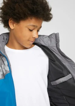wasserdichte Winterjacke im Colourblocking mit Kapuze Kinder Jungen 9-16 Jahre·Jacken & Outdoor|Jungen 2-8 Jahre·Nachhaltigere Materialien