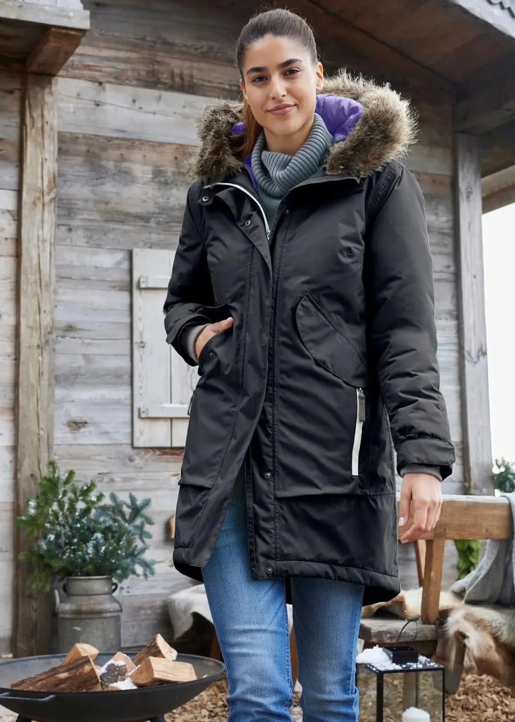 Damen bonprix Bekleidung·Hosen|Jacken & Mäntel|Wasserdichter Funktionsmantel