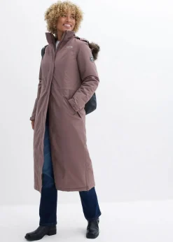 Discount wasserdichter Outdoor-Mantel mit Fellimitat Damen Jacken & Mäntel|Bekleidung·Hosen