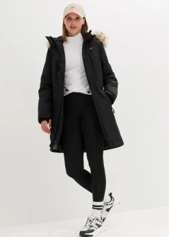Damen bonprix Bekleidung·Hosen|Jacken & Mäntel|wasserdichter, warmer Funktions-Outdoor-Mantel mit Fellimitat