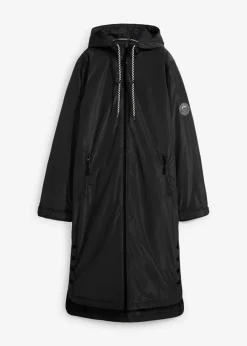 Damen bonprix Bekleidung·Hosen|Jacken & Mäntel|wasserdichter, wattierter Regenmantel in Midi-Länge