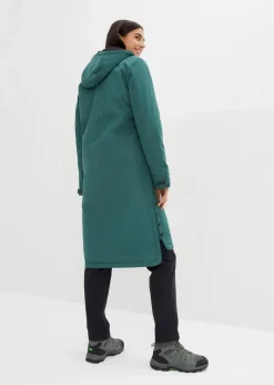 Damen bonprix Nachhaltigere Materialien|Jacken & Mäntel|wasserdichter, wattierter Regenmantel in Midi-Länge