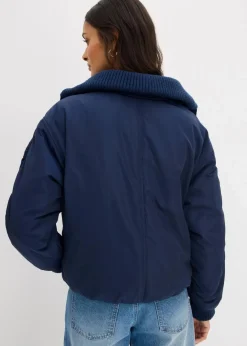 Discount Wattierte Jacke mit Strickbündchen Damen Nachhaltigere Materialien|Jacken & Mäntel