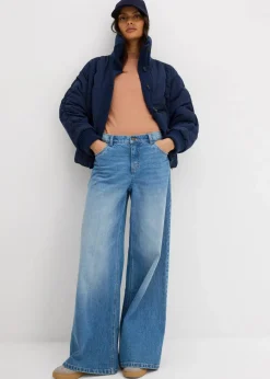 Discount Wattierte Jacke mit Strickbündchen Damen Nachhaltigere Materialien|Jacken & Mäntel