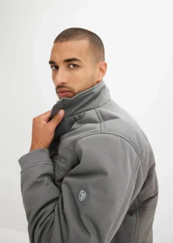New wattierte Softshelljacke in Blousonform Herren Große Größen|Outdoorbekleidung