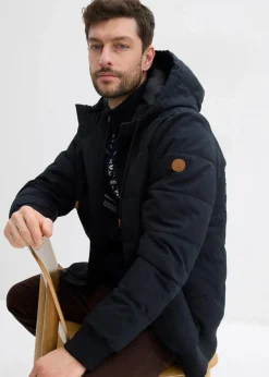 Hot wattierte Steppjacke in Blousonform Herren Jacken & Mäntel|Große Größen