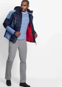 Hot wattierte Steppjacke mit abnehmbarer Kapuze Herren Große Größen|Jacken & Mäntel