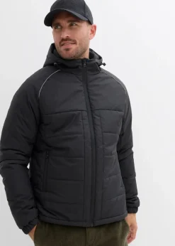 Herren bonprix Große Größen|Outdoorbekleidung|wattierte Steppjacke mit Kapuze