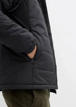 Herren bonprix Große Größen|Outdoorbekleidung|wattierte Steppjacke mit Kapuze