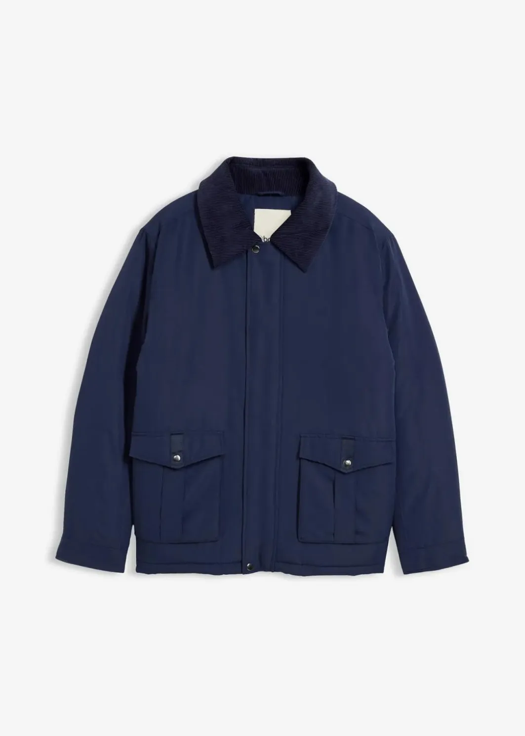 Herren bonprix Große Größen|Jacken & Mäntel|Wattierte Winterjacke mit Cordkragen