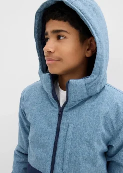 Kinder bonprix Jungen 9-16 Jahre·Jacken & Outdoor|wattierte Winterjacke im Colourblocking mit Kapuze