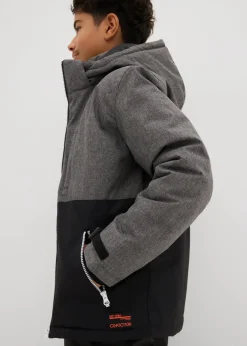 Sale wattierte Winterjacke im Colourblocking mit Kapuze Kinder Jungen 9-16 Jahre·Jacken & Outdoor