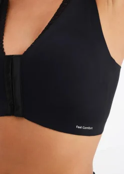 Outlet Wattierter Feel Comfort Lasercut-BH ohne Bügel mit Vorderverschluss Damen Seamless|Basics