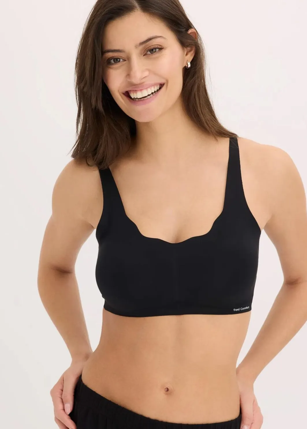 Damen bonprix Seamless|Bhs|Wattierter Feel Comfort Lasercut T-Shirt BH ohne Bügel