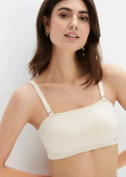 Damen bonprix Seamless|Bhs|Wattierter Feel Comfort Seamless Bandeau-BH mit abnehmbaren Trägern