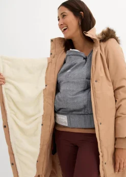 Damen bonprix Nachhaltigere Materialien|Umstandsmode|Wattierter 3-in-1 Umstands- und Tragemantel