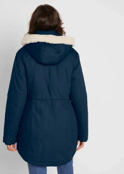 Wattierter Parka mit Fellimitat-Besatz Damen Jacken & Mäntel|Bekleidung·Hosen