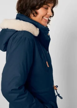 Wattierter Parka mit Fellimitat-Besatz Damen Jacken & Mäntel|Bekleidung·Hosen