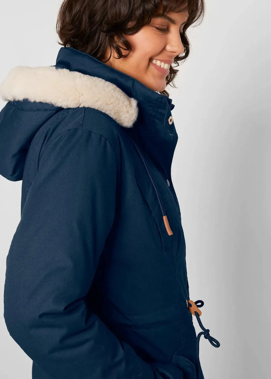 Wattierter Parka mit Fellimitat-Besatz Damen Jacken & Mäntel|Bekleidung·Hosen