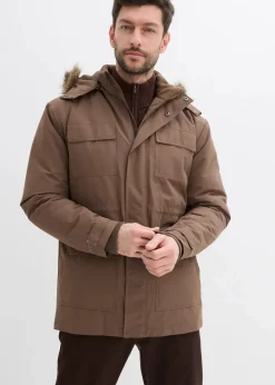Discount wattierter Parka mit Fleecefutter und abnehmbarer Kapuze Herren Große Größen|Jacken & Mäntel